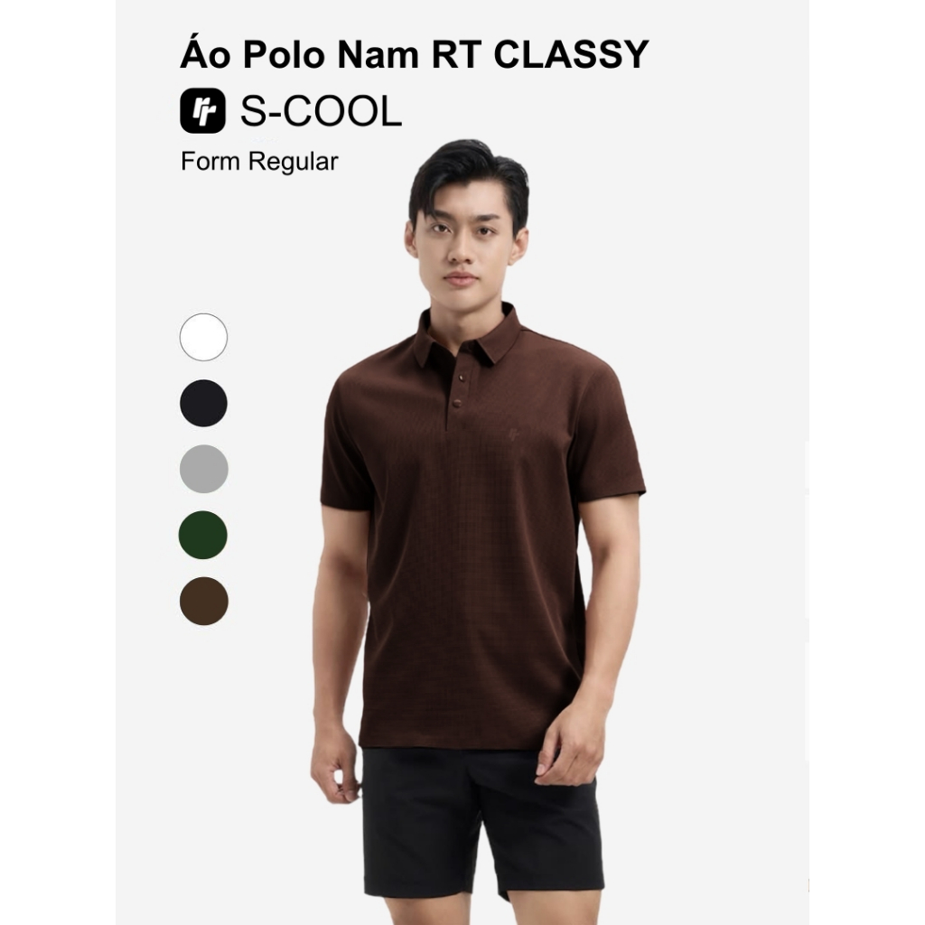 Áo Polo RT CLASSY S-COOL Thể Thao Vải Chống Nóng Thoáng Mát Không Nhăn Form Regular Trẻ Trung