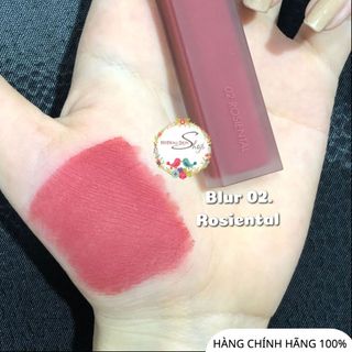 Son Kem Lì Romand Blur Fudge Tint Lên Màu Chuẩn Mịn Môi 03 Musky Cam đỏ gạch 04 Radwood Đỏ nâu