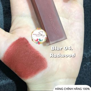 Son Kem Lì Romand Blur Fudge Tint Lên Màu Chuẩn Mịn Môi 03 Musky Cam đỏ gạch 04 Radwood Đỏ nâu