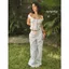 Quần Dài Ống Suông Linen Kẻ Sọc Augety Studio, JOSIE Pants