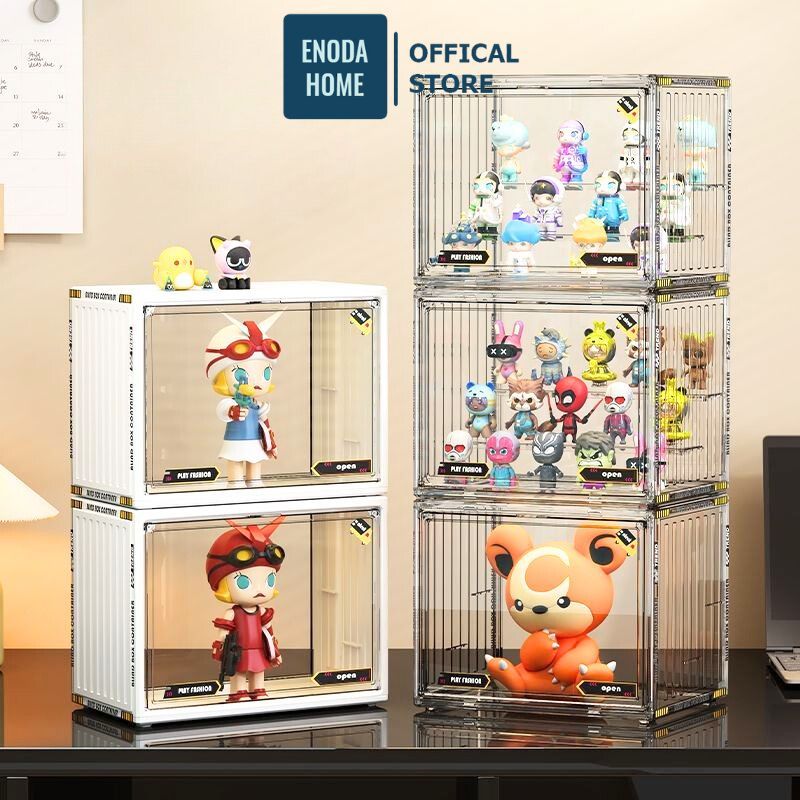 Hộp Mica Trưng Bày Mô Hình ENODA HOME, Hộp Nhựa Trong Suốt Đa Năng Bảo Quản, Chống Bụi HTS030