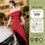 Vella Fashion đầm midi xẻ tà hai bên, váy dự tiệc VD24140