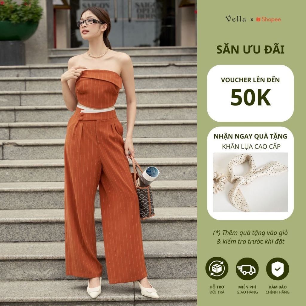 Vella Fashion áo croptop dáng quây dây kéo sau VA24057