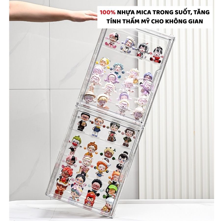 Hộp Trưng Bày Lưu Trữ Mô Hình ENODA HOME, Hộp Mica Trong Suốt Bảo Quản Đồ Chơi HTS026
