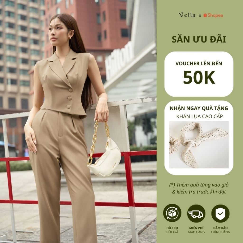 Quần baggy nữ công sở màu đen tôn dáng  VQ24040