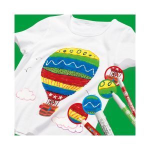 [Thương hiệu Ý] - Bút dạ màu - Bút lông màu - Bút sáp màu vẽ lên vải Carioca Fabric Pens - 10/12 bút