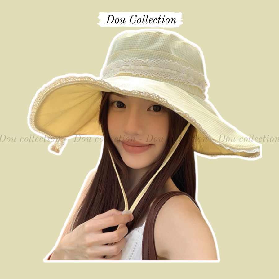 Mũ Lưỡi Trai, Nón Cói, Nón Bucket Chống Nắng Unisex Tone Vàng Dễ Thương Phong Cách Hàn Quốc Thời Trang Hè - Mã THM02