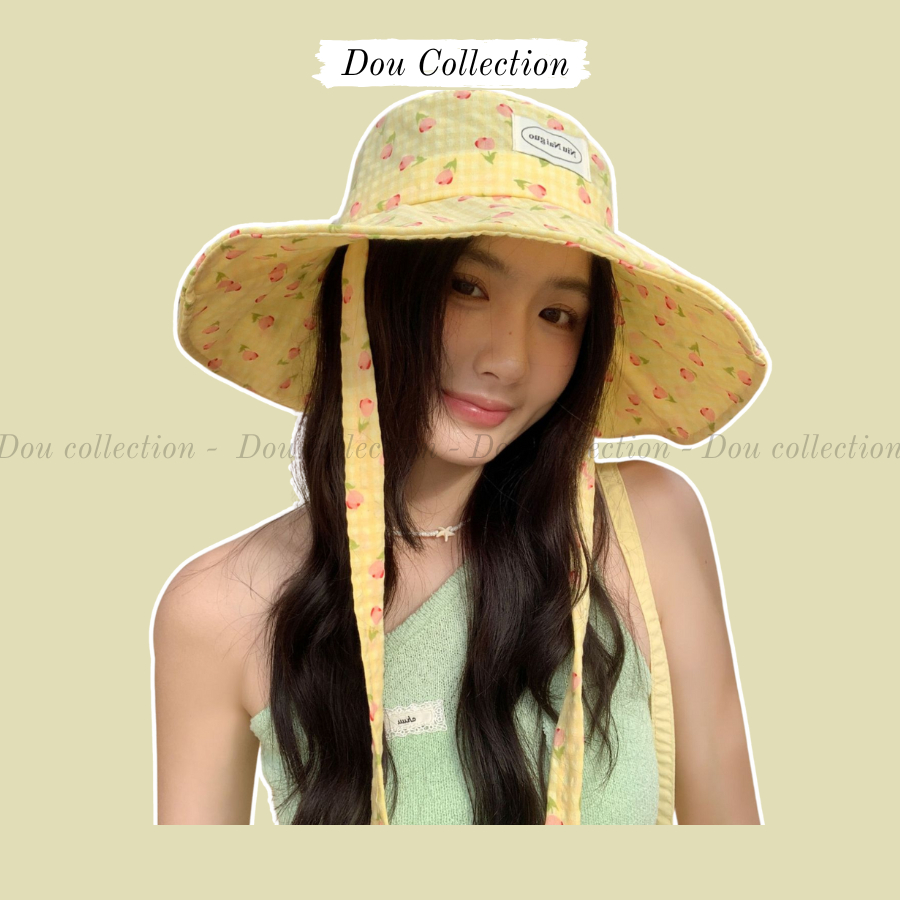 Mũ Lưỡi Trai, Nón Cói, Nón Bucket Chống Nắng Unisex Tone Vàng Dễ Thương Phong Cách Hàn Quốc Thời Trang Hè - Mã THM02