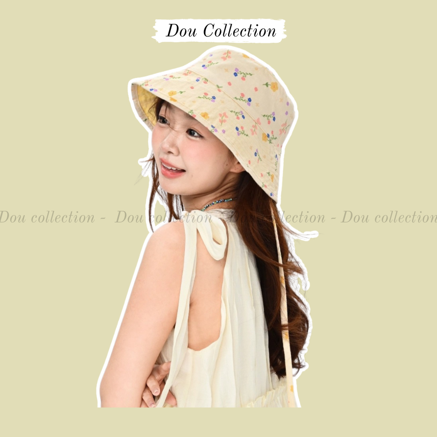 Mũ Lưỡi Trai, Nón Cói, Nón Bucket Chống Nắng Unisex Tone Vàng Dễ Thương Phong Cách Hàn Quốc Thời Trang Hè - Mã THM02