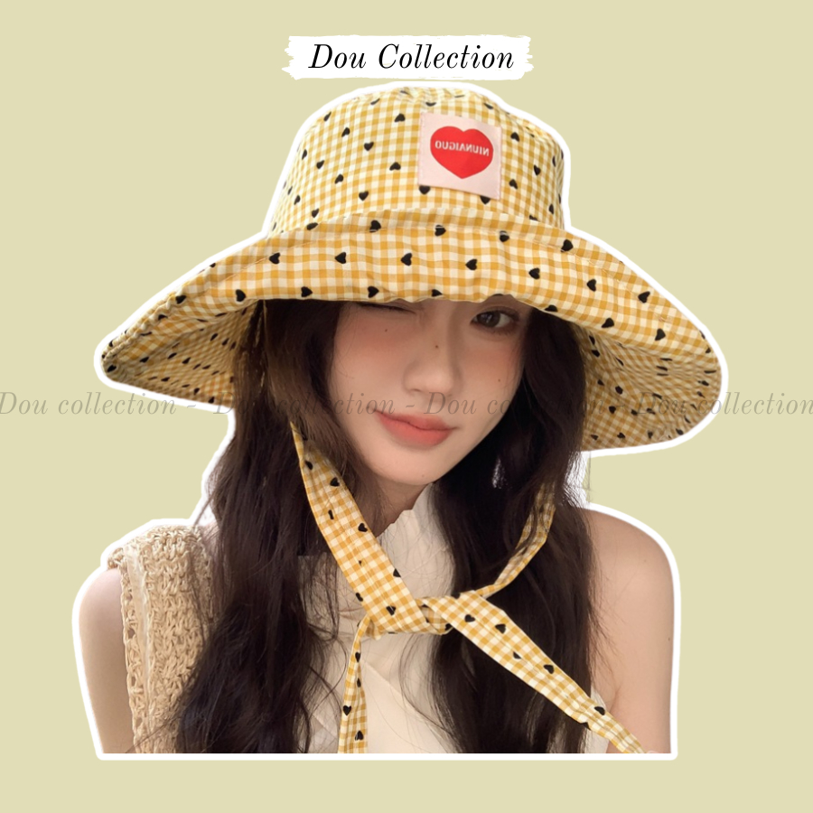 Mũ Lưỡi Trai Unisex, Nón Bucket, Mũ Nồi Chống Nắng Tone Vàng Dễ Thương Phong Cách Hàn Quốc Thời Trang Hè - Mã THM03