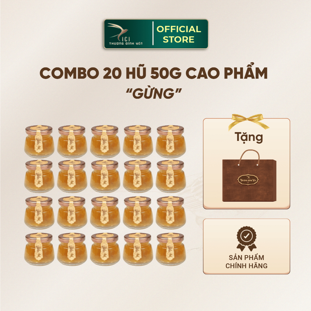 Ảnh Combo 20 Hũ Yến Cao Phẩm 5G Yến Thật  Hũ 50G Chưng Sẵn Không Kèm Hộp 5 Vị Cici Thượng Đỉnh Yến Sào Yến 4