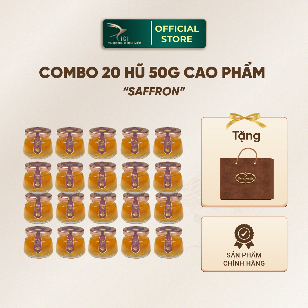 Ảnh Combo 20 Hũ Yến Cao Phẩm 5G Yến Thật  Hũ 50G Chưng Sẵn Không Kèm Hộp 5 Vị Cici Thượng Đỉnh Yến Sào Yến 3