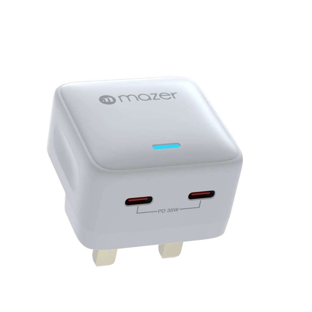 Ảnh MAZER Bộ Củ Sạc 35W USB-C US Wall Charger và Cáp Sạc 60W USB-C to USB-C 2M 3