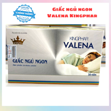 Viên uống ngủ ngon, giúp an thần, hỗ trợ dễ ngủ, Giấc ngủ ngon Valena Kingphar H/30 viên