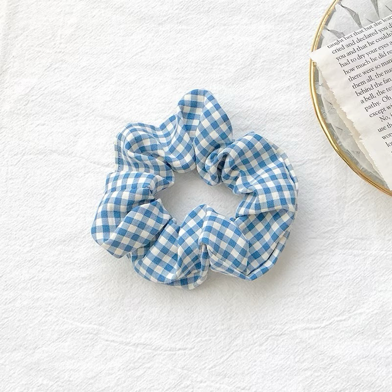 cột tóc De Merci Accessories scrunchies caro hoạ tiết thanh lịch