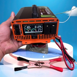 Hàng Nhật - Bộ Kích Điện 12V Lên 220V 2000W Sóng Sin Chuẩn, Màn Hình LED Báo Vôn, Dòng Tải, Nhiệt Độ Cao Cấp
