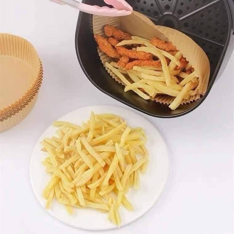 GIẤY NẾN NÂU LÓT NỒI CHIÊN KHÔNG DẦU SIÊU TIỆN DỤNG