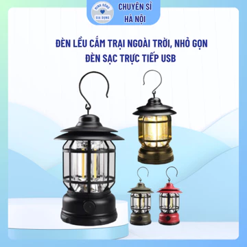 Đèn cắm trại Đèn lều cắm trại ngoài trời Đèn sạc trực tiếp USB nhỏ gọn và di động Đèn cắm trại không thấm nước di đ
