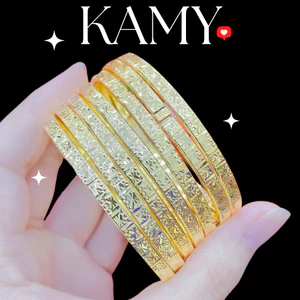 Bộ Ximen 7 Chiếc Hoa Văn Chạm Khắc – Phong Cách Trẻ Trung, Sang Trọng Trang sức KAMY