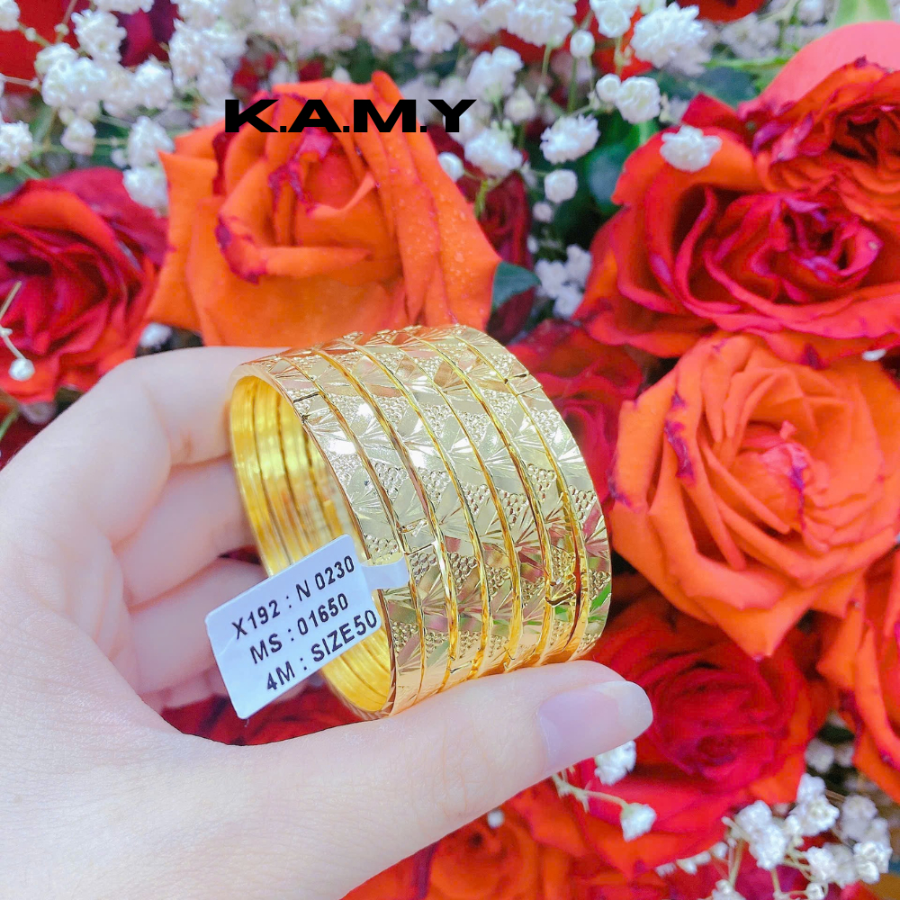 Bộ Ximen 7 Chiếc Hoa Văn Chạm Khắc – Phong Cách Trẻ Trung, Sang Trọng Trang sức KAMY