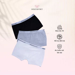 Quần Lót Nữ Quần Bảo Hộ DOLLY SECRET Quần Lót Mặc Trong Váy Dáng Đùi BOXER DOLLY SECRET Đáy 2 Lớp Kháng Khuẩn DS09