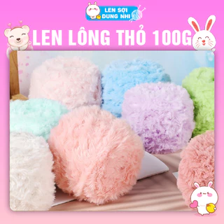 Len lông thỏ 100g siêu mềm mịn,Full bảng màu-Hỏa Tốc- Len Sợi Dung Nhi