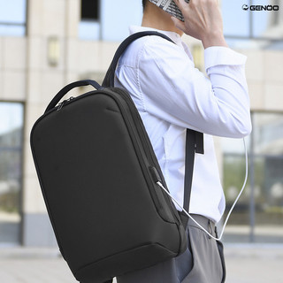 Balo Laptop Kiểu Dáng Ultra Slim Siêu Gọn, Form Công Nghệ 3D Cứng Cáp Với Chất Liệu Microfiber Chống Nước, Chống Xước