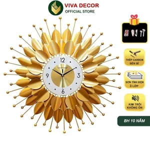 Đồng Hồ Treo Tường Trang Trí Hoa Mặt Trời Lianzhang JJT Viva Decor V508