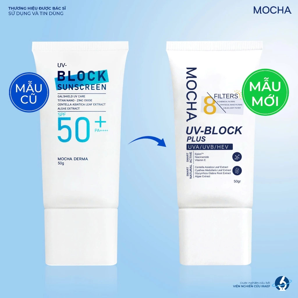 Combo Retinol Mix Peel Mocha chống nắng 10ml x 2