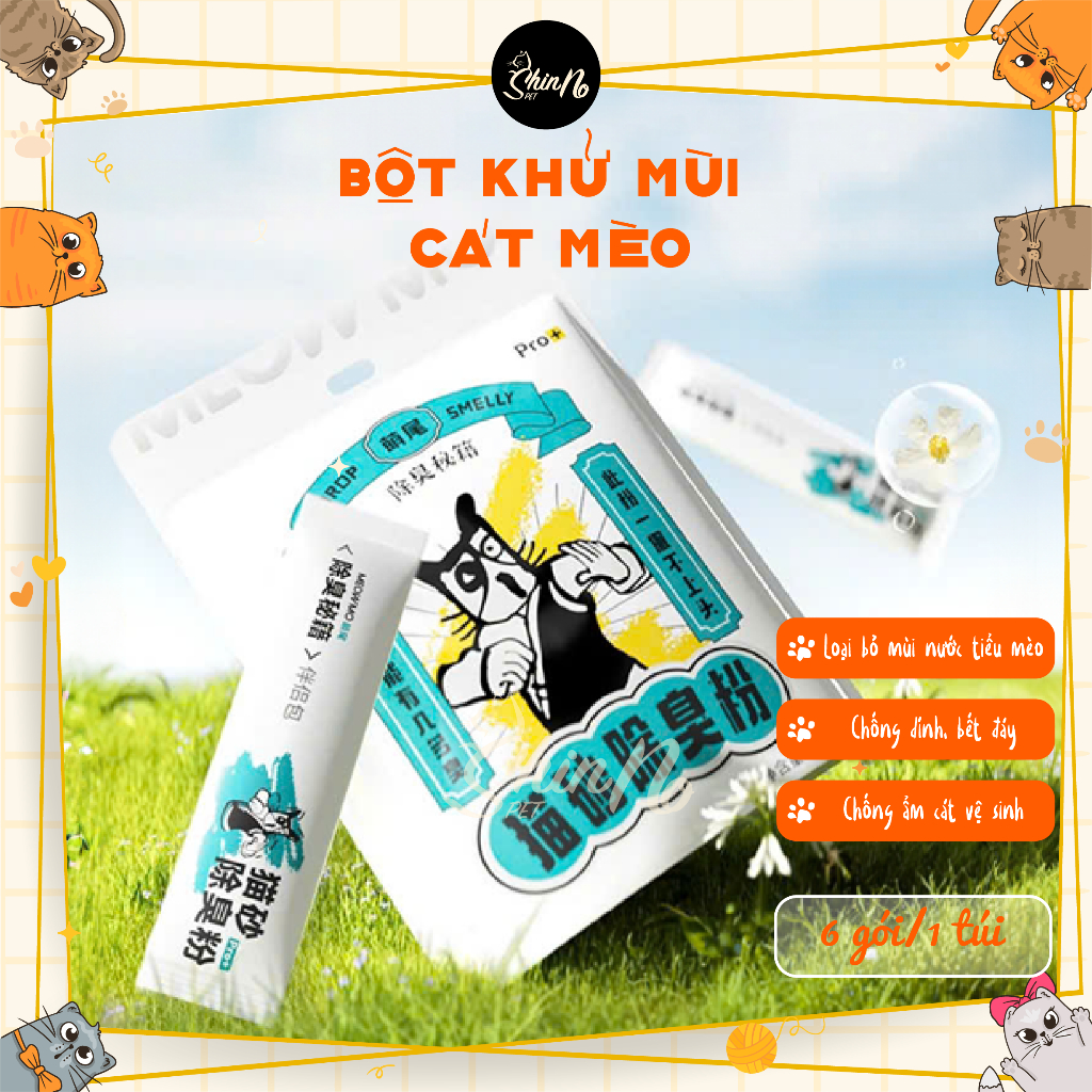 Bột khử mùi cát vệ sinh cho chó mèo hương nước hoa,Bột baking soda khử ...