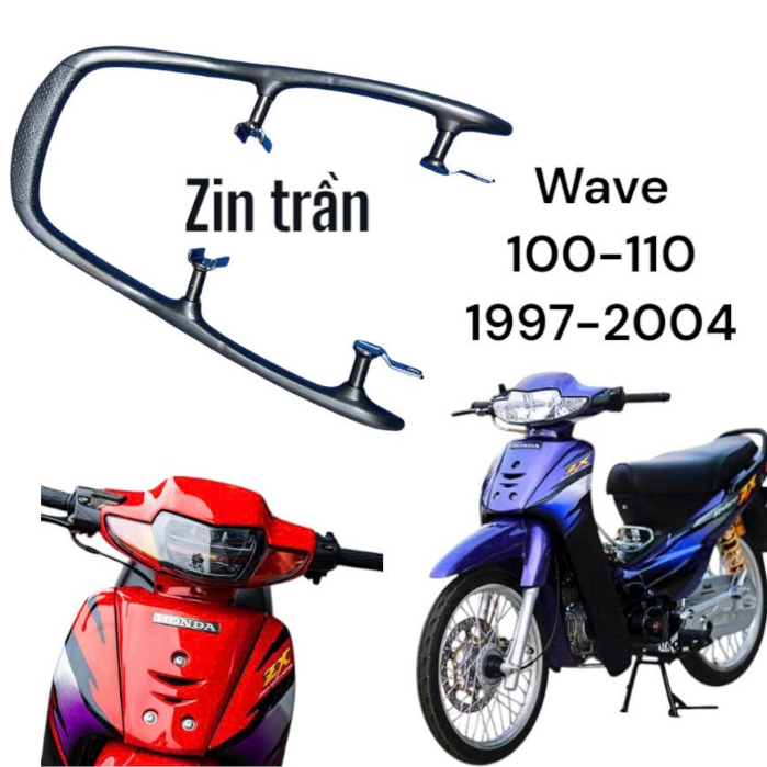 Cảng sau wave zx zin trần,tay dắt zx,tay xách sau wave zx,quai yên