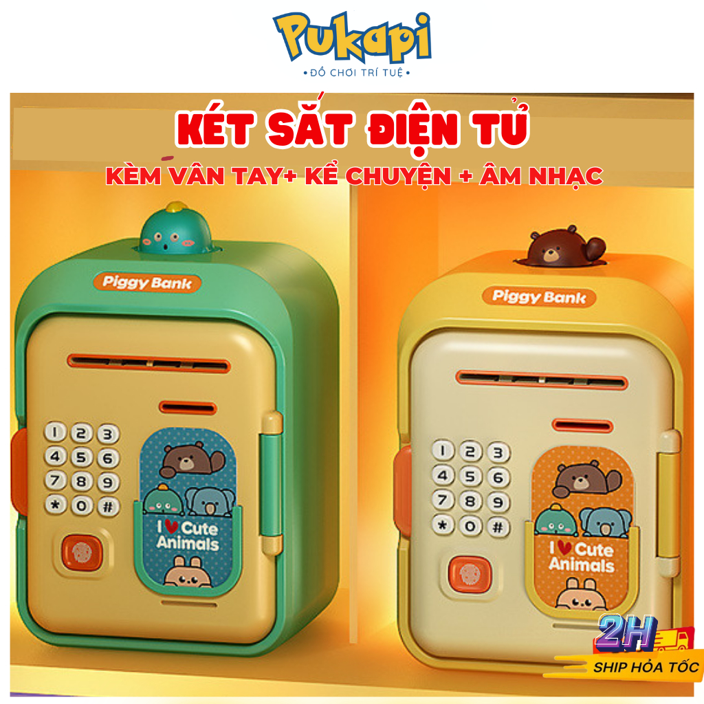 Két Sắt Mini Cho Bé Thông Minh Két Đựng Tiền Tiết Kiệm  Giá Rẻ  Dễ Thương - Đồ Chơi Cho Bé PUKAPI