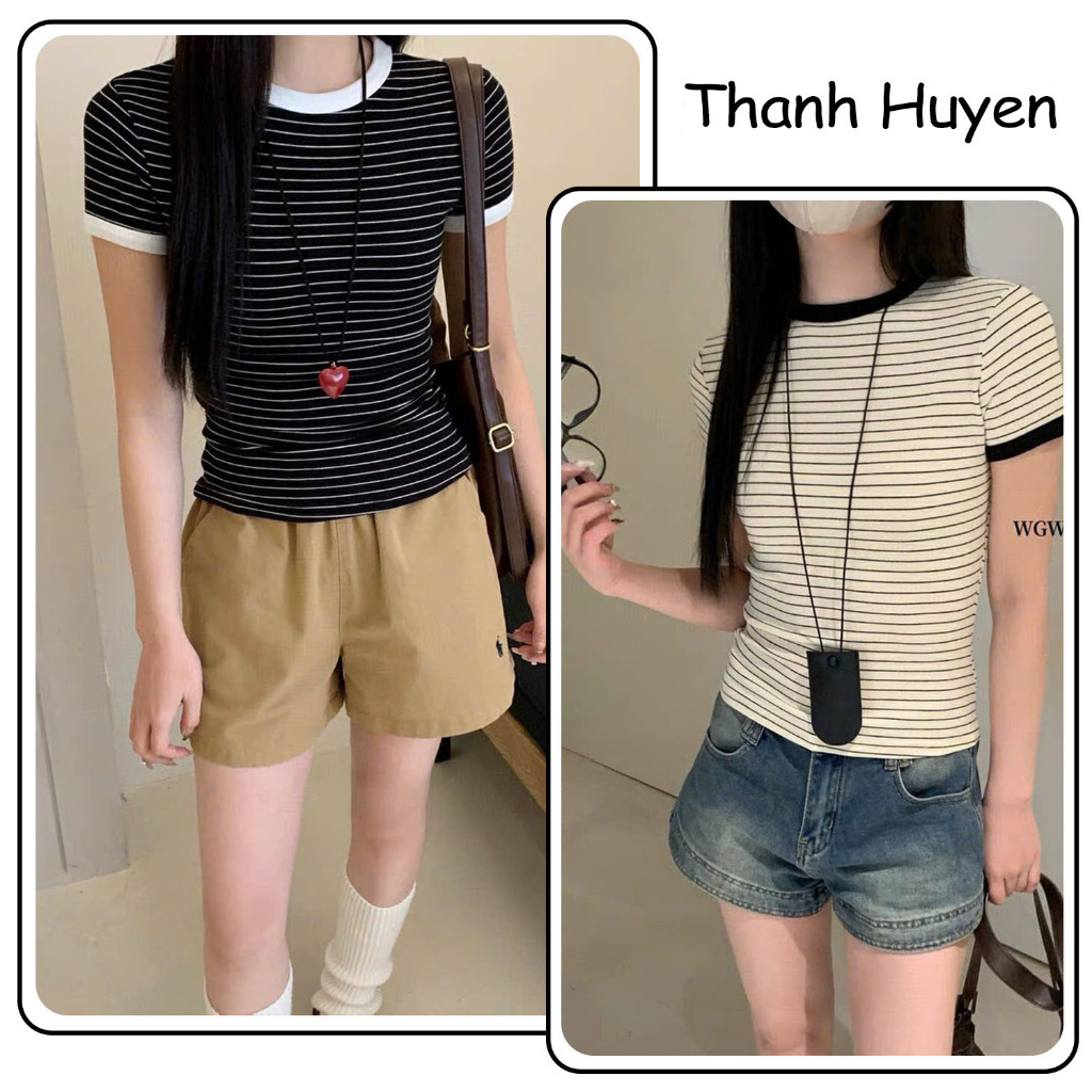 Áo Baby Tee Nữ Form Cộc Gemy_offocial  - Chất Cotton Mềm Mịn, Phối Đồ Cực Tây