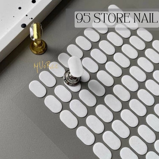 Keo silicon dán đế móng làm mẫu - tờ gồm 100 miếng keo trong