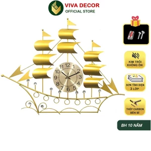 Đồng Hồ Treo Tường Trang Trí Chiếc Thuyền Thuận Buồm Xuôi Gió JJT VIVA DECOR V819