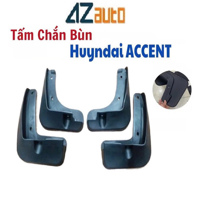 Bộ 4 chắn bùn xe Huyndai Accent 2018-2025 chất liệu nhựa dẻo