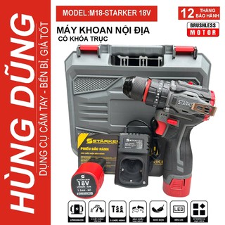 Máy khoan pin NỘI ĐỊA Động cơ không chổi than, 3 chức năng Đầu kẹp Autolock 10mm