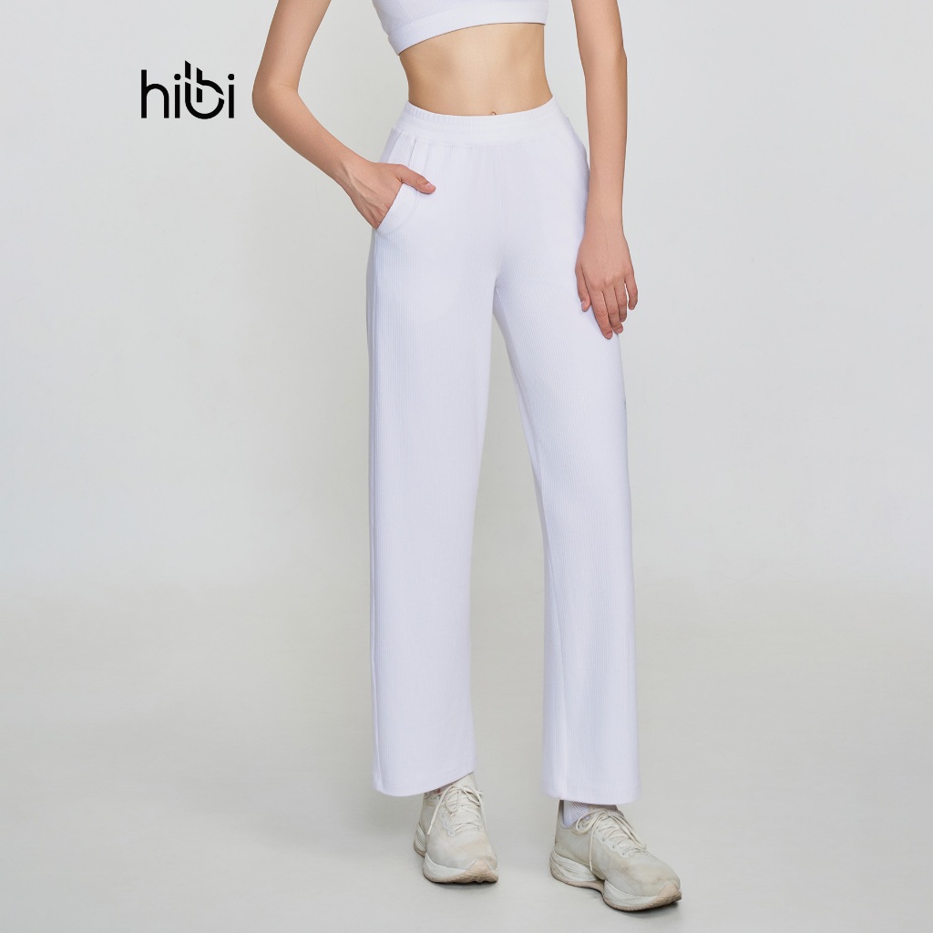 Ảnh Quần dài ống suông Hibi Sports QD323, chất vải Rib cao cấp, có túi 2 bên 2