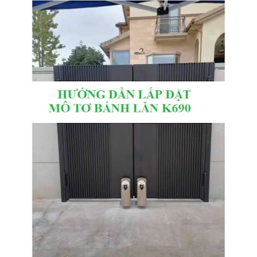 Motor cổng mở tự động bánh lăn K690, tải trọng 600kg/cánh