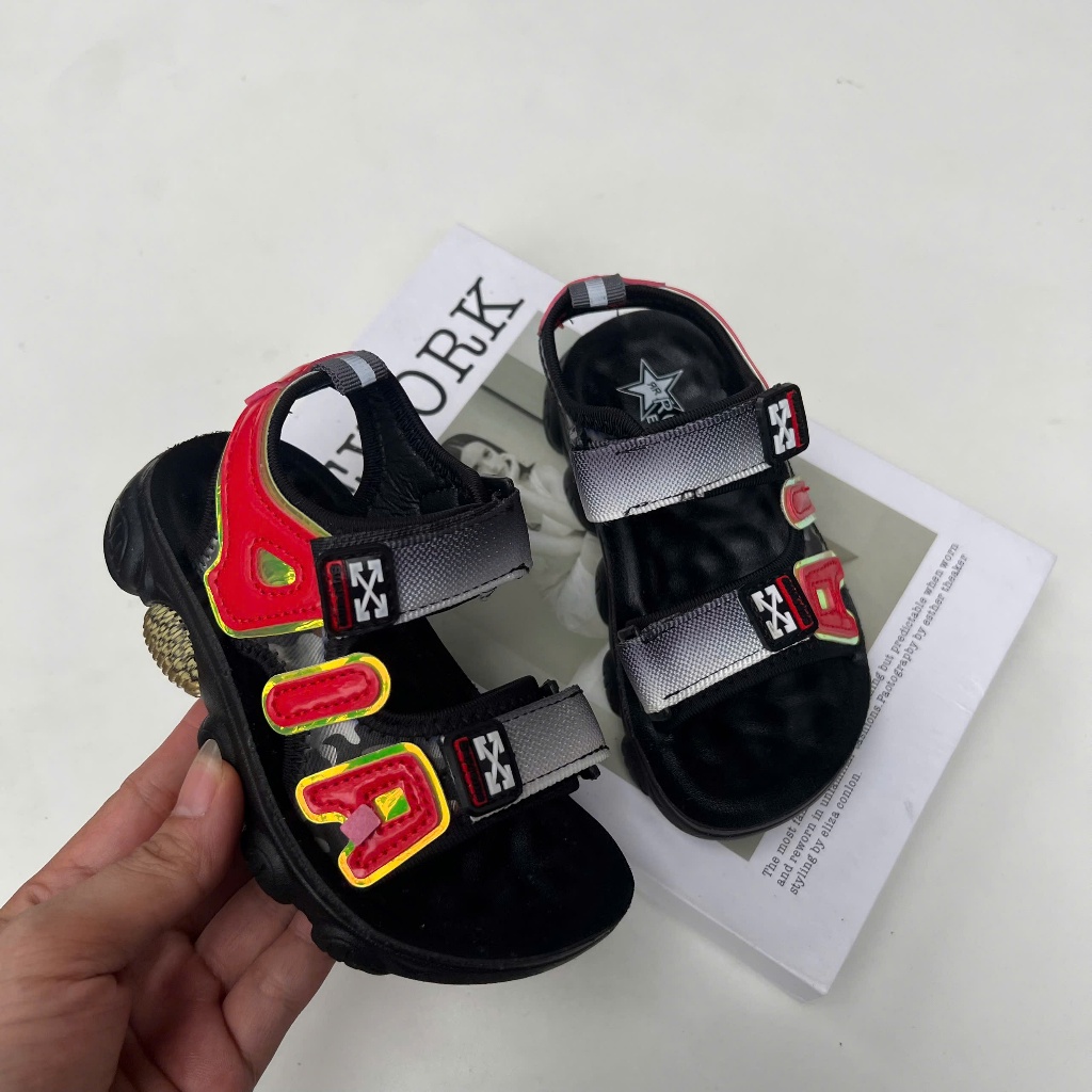 sandal bé trai dép quai hậu cho bé khâu đế nội địa siêu bên full hộp đế êm chống trượt quai vài êm chân mẫu mới 820
