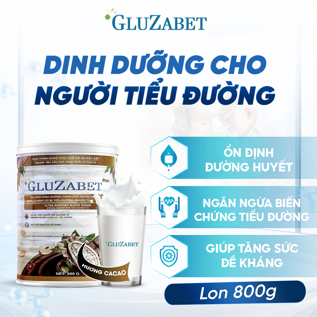 Ảnh Gluzabet Dành Cho Người Tiểu Đường 800G - Hỗ Trợ Ổn Định Đường Huyết, Ngăn Ngừa Biến Chứng Tiểu Đường, Tăng Đề Kháng 1
