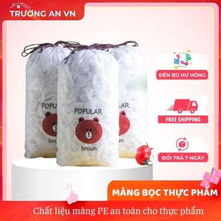 Túi màng bọc thực phẩm JYoohome chất liệu PE co dãn có chun siêu dai, bọc đồ ăn - Trường An VN