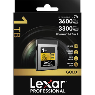 Thẻ nhớ CFexpress Type B 4.0 Lexar Gold 512GB/ 1TB, quay video RAW 8K, tốc độ đọc 3600Mb/s, BH 5 năm