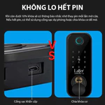Khoá cổng vân tay Laffer A18 - Chống nước IP68, Vân tay siêu nhạy, Lưu trữ 100 vân tay, Thân khoá inox 304, BH 24th — ảnh 8