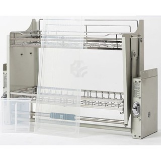 Giá bát nâng hạ inox 304 💥 THẾ HỆ MỚI 💥 kệ đựng đồ nhà bếp thông minh có thế chỉnh độ cao thấp với hộp số chống kẹt