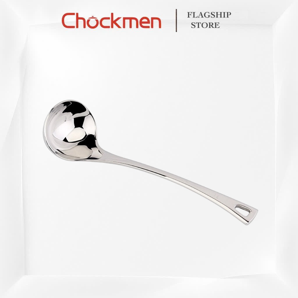 Muôi Canh KINSGEM by Chockmen Inox 18/10 Cao Cấp Vá Múc Canh Thìa Phở Muôi Bàn Ăn