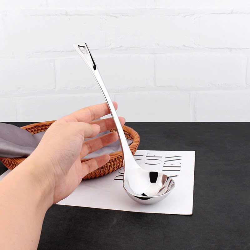 Muôi Canh KINSGEM by Chockmen Inox 18/10 Cao Cấp Vá Múc Canh Thìa Phở Muôi Bàn Ăn
