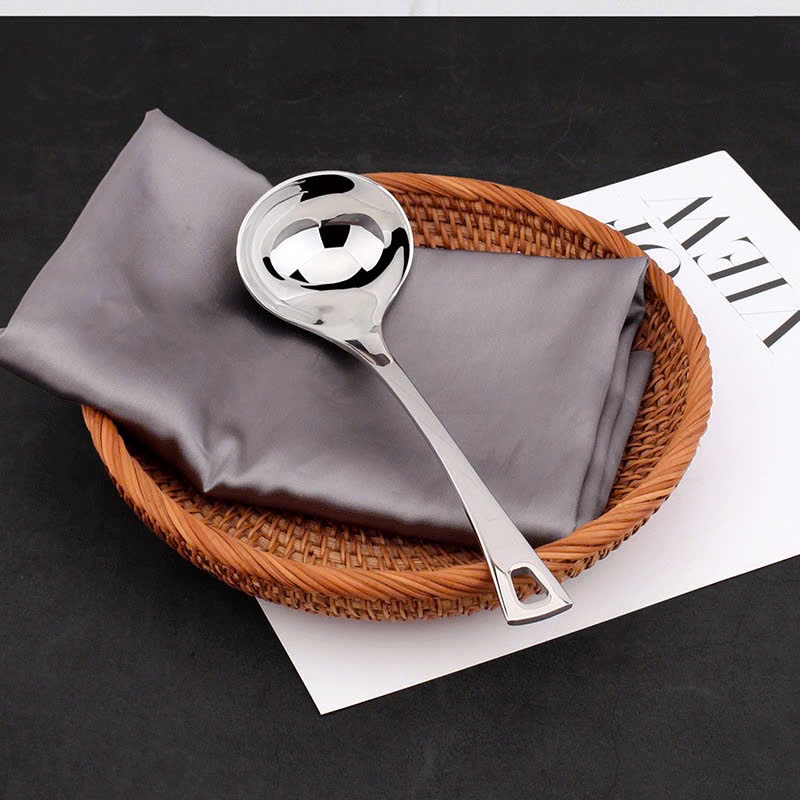 Muôi Canh KINSGEM by Chockmen Inox 18/10 Cao Cấp Vá Múc Canh Thìa Phở Muôi Bàn Ăn