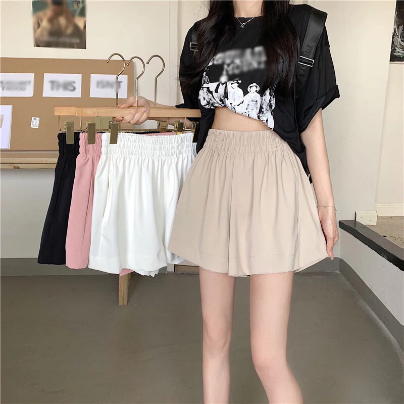 Quần Short Đùi Ngắn Vải Gió Có Túi Thoáng Mát