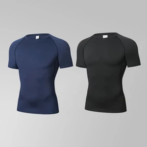 Combo 2 Áo Tập Gym, Chạy Bộ, Đá bóng, Thể Thao, Bóng Rổ Nam PRO COMBAT, Vải Thun Lạnh Co Dãn 4 Chiều TOP016